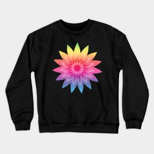 Rainbow Flower Crewneck Sweatshirt